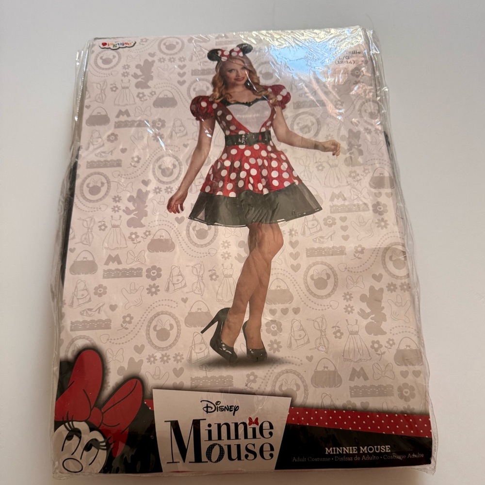 Disguise Disney Minnie Mouse Costume Sz LG (12-14) New in Package
